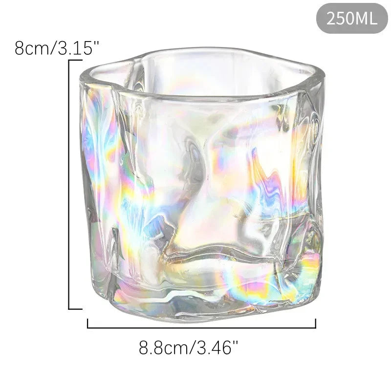 Twisted Transparent Glass Cup Decor Whisky Cocktail Beer Glas Wine Tea Mok Kitchen Bar Club Wijn Glas festival Party Supplies