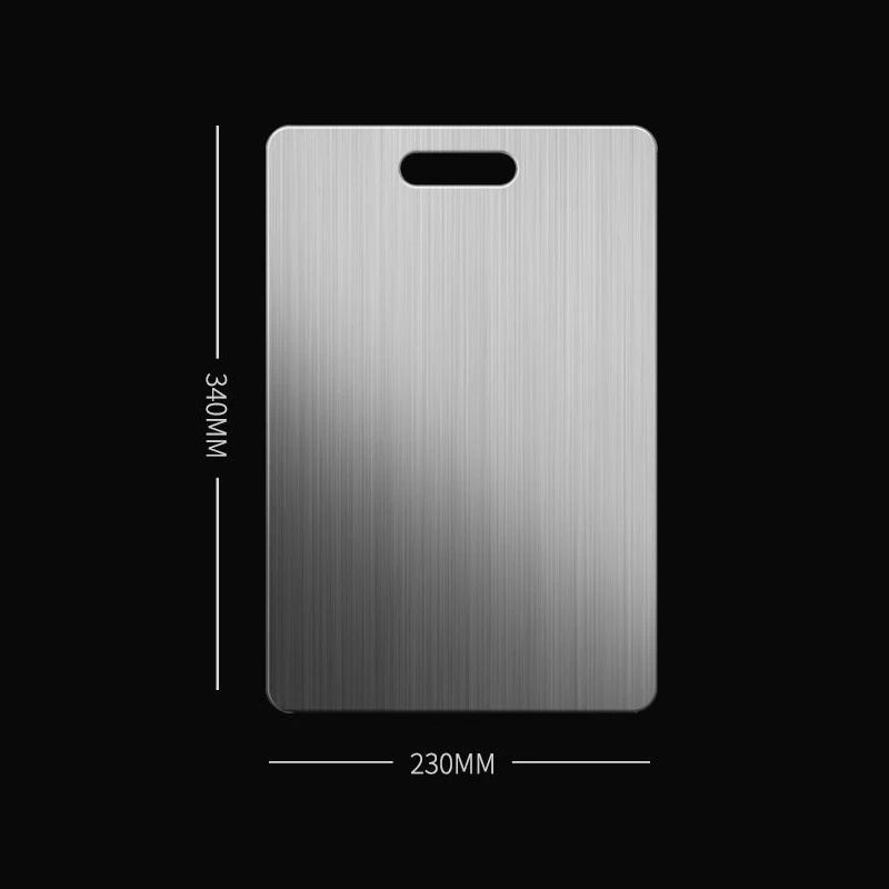 304 Multi-Function Stainless Steel Cutting Board Home Kitchen Rectangular Board Chopping Board Kneading Dough Cutting Board