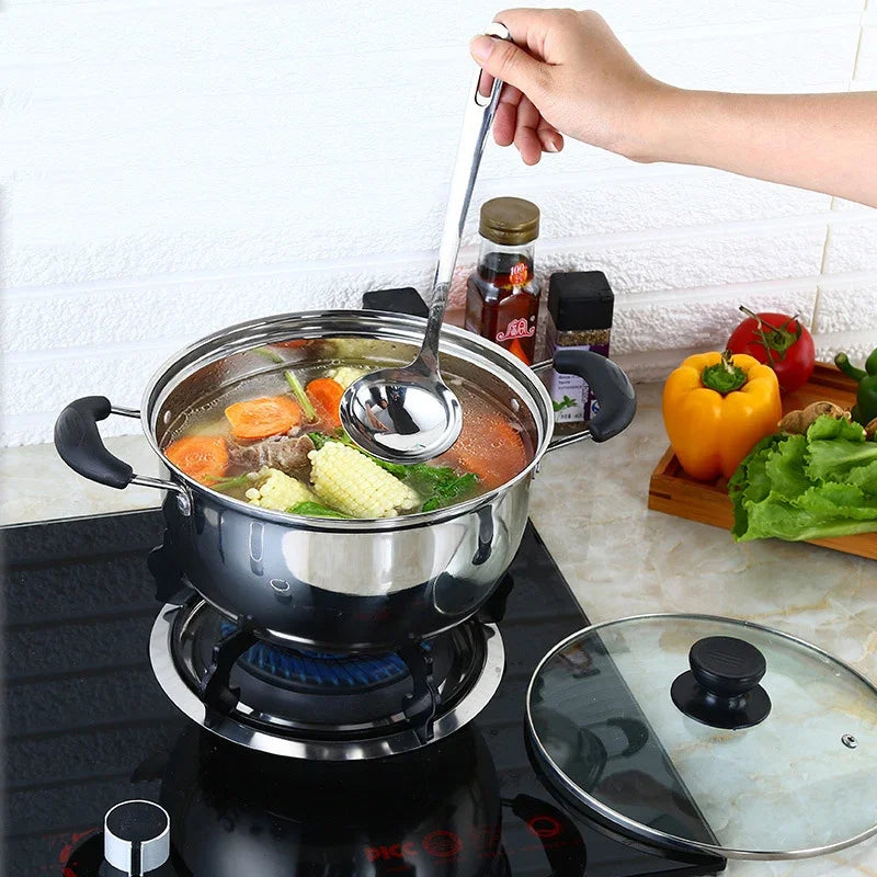 Extra High Steamer Pot Cookware Food Induction Soup Stock Pots Home Kitchen Cooking Tools Stainless Steel Dairy Pot