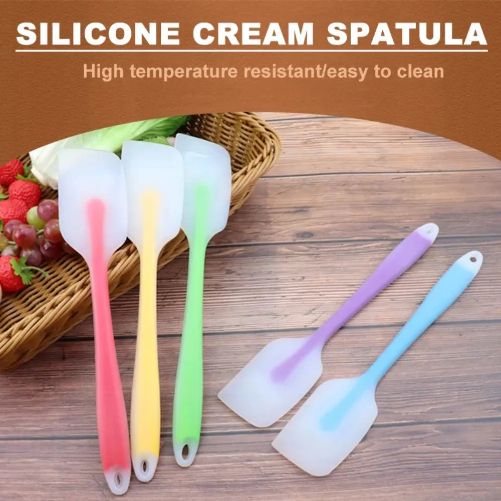 Baking Tools Silicone Cream Baking Spatula Translucent Silicone Spatula Baking Spatula Heat-Resistant Kitchen Utensils Scraper