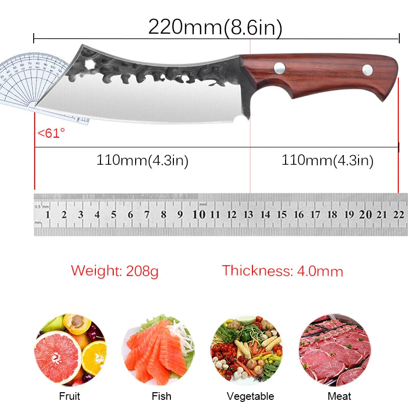 Sharp Cooking Knife Stainless Steel Kitchen Knife Fruit Peeler Chef Knife Vegetable Peeler Meat Cleaver Fish Scissorsy