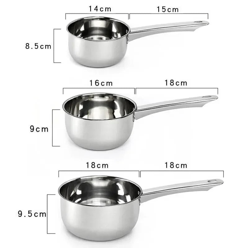 Stainless Steel Pan Pot Thickening Non-stick Suop Pan With Handle Milk Pot Hot Pot Household Cooking Tools Kitchen Utensils