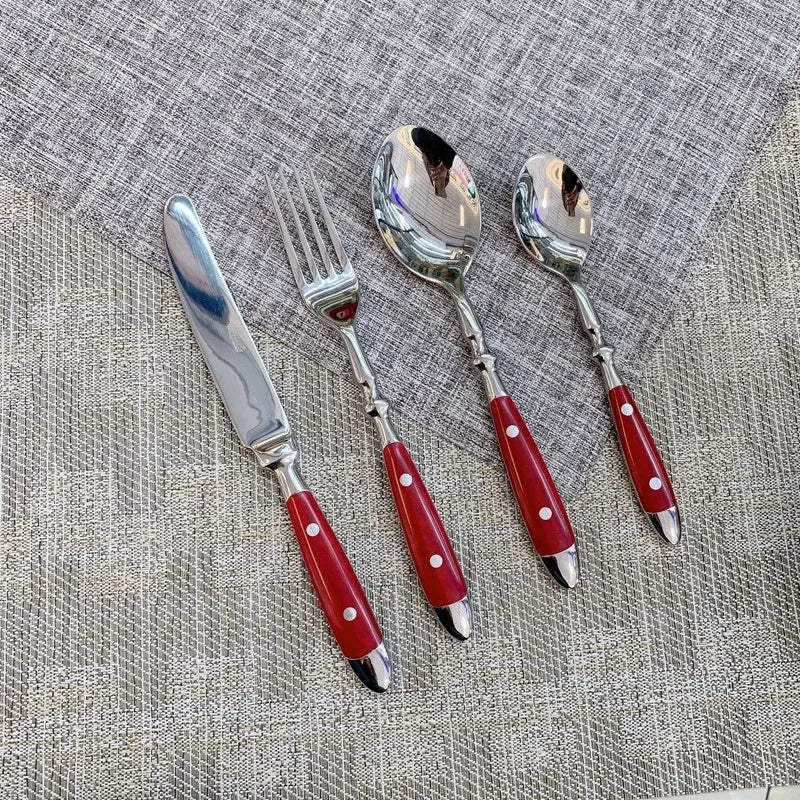 3pcs/5pcs Cutlery Set Stainless Steel Kitchen Utensils Sets Fork Spoons Knife Teaspoons Dinnerware Tableware Sets