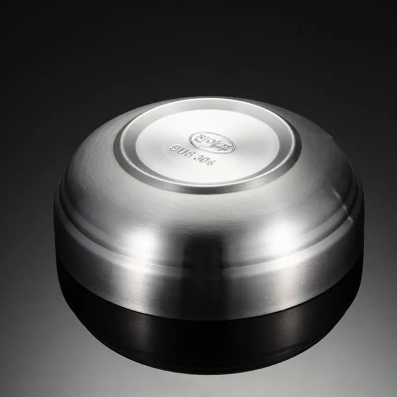 Heat Insulated Stainless Steel Bowl Double Layer