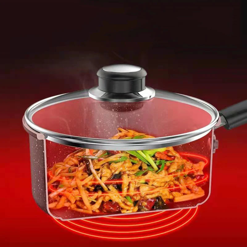 Non Stick Granite Maifan Stone Cookware Ceramic Pot Cooking Saucepan Hotpot  Casserole Induction Cookware Kitchen Boiling Pot