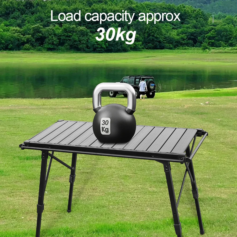 KRC CAMP Camping Folding Table IGT Table Lightweight Camp BBQ Grill Table Outdoor Picnic Fishing Table IGT Set Picnic Equipment