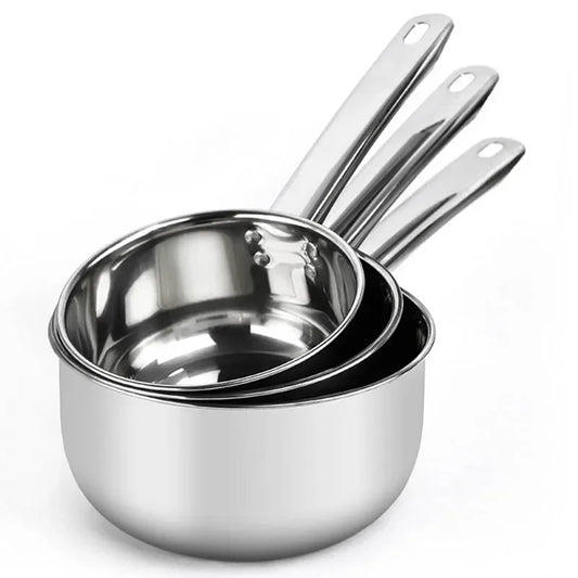 Stainless Steel Pan Pot Thickening Non-stick Suop Pan With Handle Milk Pot Hot Pot Household Cooking Tools Kitchen Utensils