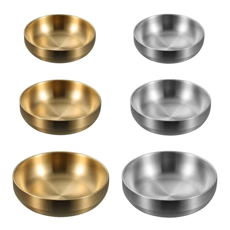 Heat Insulated Stainless Steel Bowl Double Layer