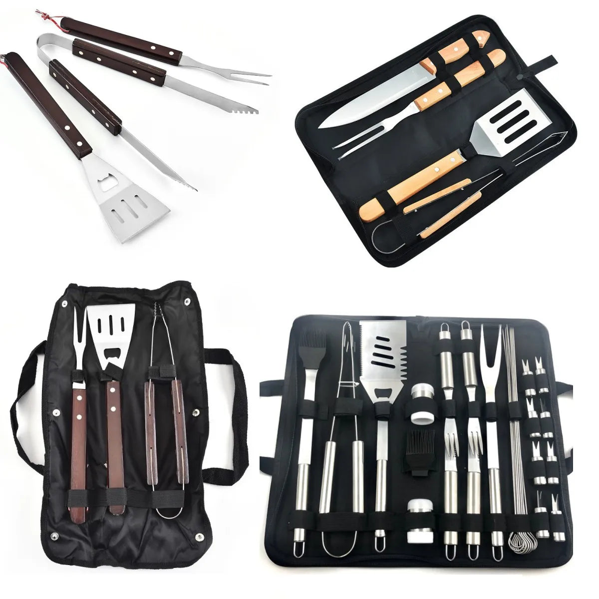 BBQ Tools Set Barbecue Grilling Utensil Accessories Camping Outdoor Cooking Tools BBQ Grill Accessories Kit Barbecue Utensils