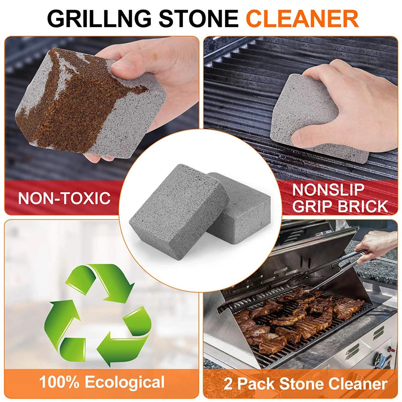 Grill Cleaning Bricks Ecological Barbecue Cleaning Bricks Descaling Cleaning Stones For Removing Stains Barbecue