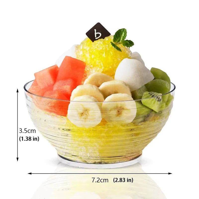 5/10 PCS Mini Meal  Bowls Glass Bowls Stackable Clear Serving Cute Bowls for Salad Dessert Dips Nut Candy Dishes for Kitchen