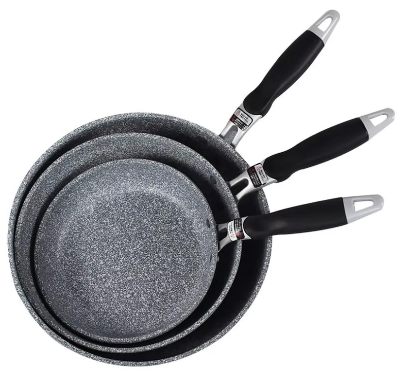 Stone Pan Set Japanese Style Forged Aluminum Non-stick  Frying Ceramic Coating For Induction Cooker Gas Stove