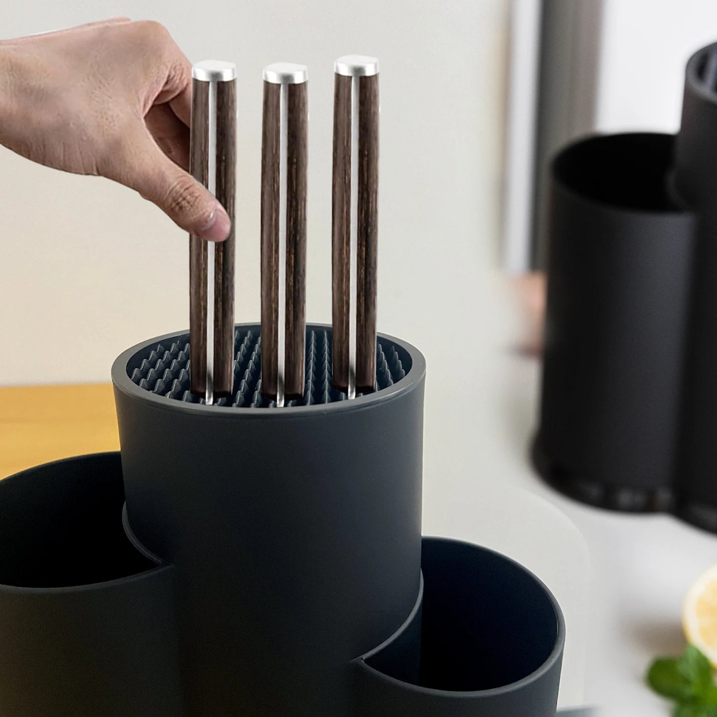 Multi-purpose Utensils Holder Kitchen Cutlery Storage Cylinder Storage Box Storage Rack Shelf For Knives