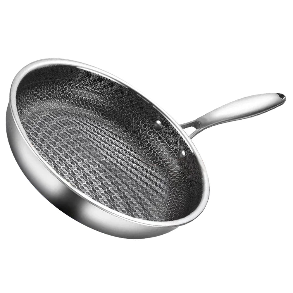 Omelette Pan Nonstick Pot Kitchen Stir Fry Pan Non-stick Pans Honeycomb Stainless Steel Stir-fry Frying Pan