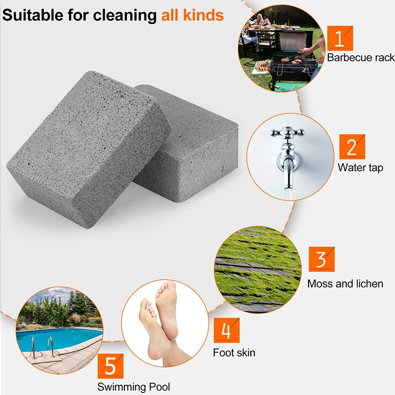 Grill Cleaning Bricks Ecological Barbecue Cleaning Bricks Descaling Cleaning Stones For Removing Stains Barbecue